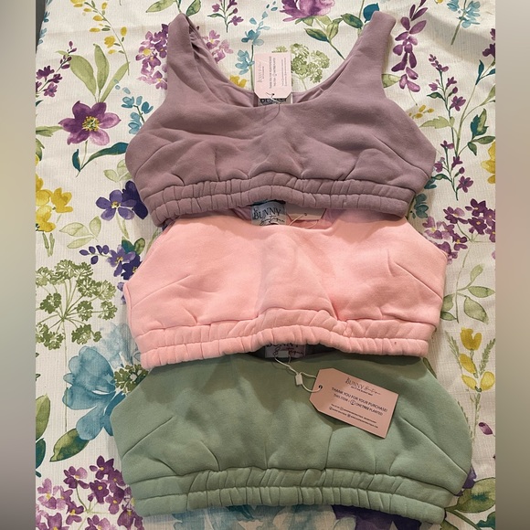 Sage Cozy Bunny Sweat Bra set of 3 - Picture 2 of 13